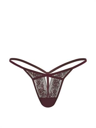 Dantelli Askılı V-String Külot