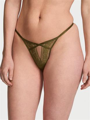Dantelli Askılı V-String Külot