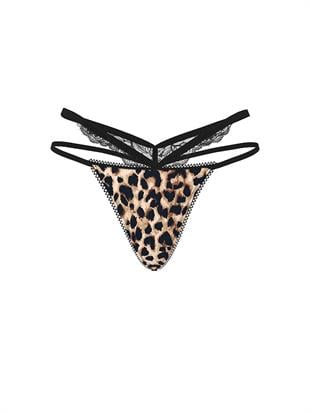 Dantelli Askılı V-String Külot