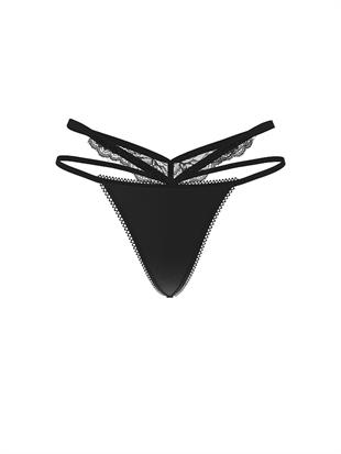 Dantelli Askılı V-String Külot