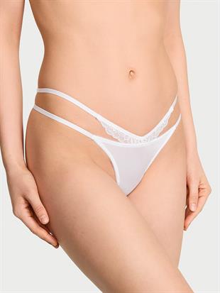 Dantelli Askılı V-String Külot