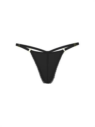 Dantelli Ayarlanabilir V-String Külot