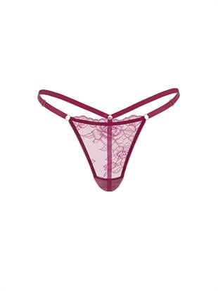 Dantelli Ayarlanabilir V-String Külot