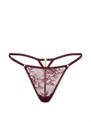 Dantelli Ayarlanabilir V-String Külot