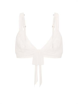 Dantelli File Detaylı Üçgen Bralet