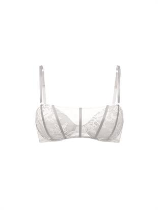 Dantelli Gradyan Işıltılı Bandeau Sütyen