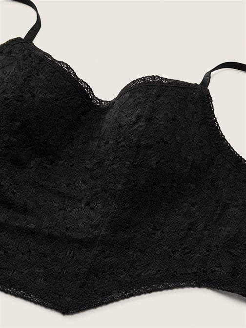 Dantelli Hafif Destekli Korse Bralet