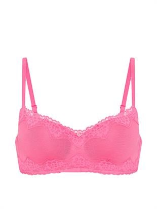 Dantelli Hafif Dolgu Destekli Balkonet Sütyen