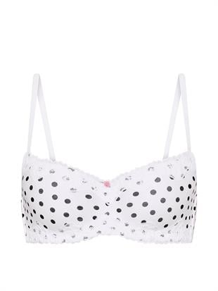 Dantelli Hafif Dolgu Destekli Balkonet Sütyen