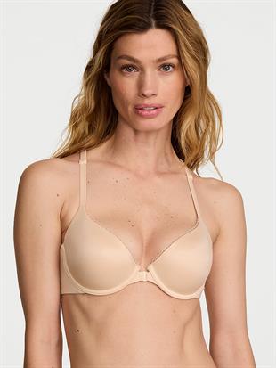 Dantelli Hafif Dolgu Destekli Racerback Demi Sütyen