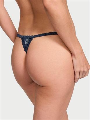 Dantelli Pamuklu V-String Külot