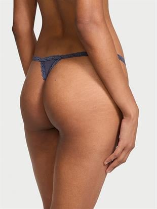 Dantelli Pamuklu V-String Külot