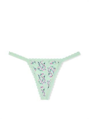 Dantelli Pamuklu V-String Külot