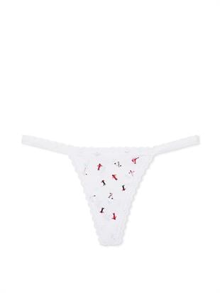 Dantelli Pamuklu V-String Külot