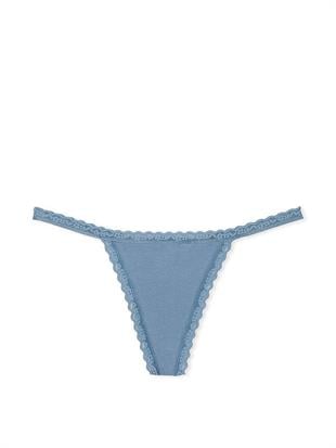 Dantelli Pamuklu V-String Külot