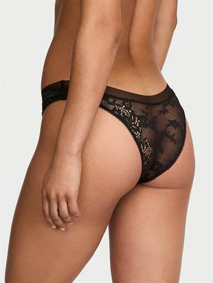 Dantelli Tül Detaylı Brazilian Külot