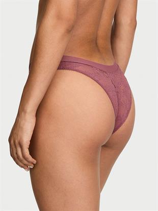 Dantelli Tül Detaylı Brazilian Külot