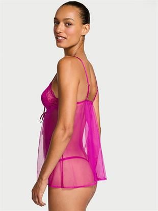 Dantelli Üçgen Babydoll Takımı