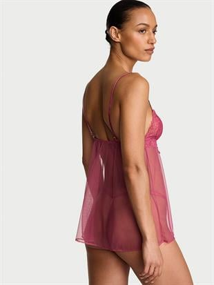 Dantelli Üçgen Babydoll Takımı