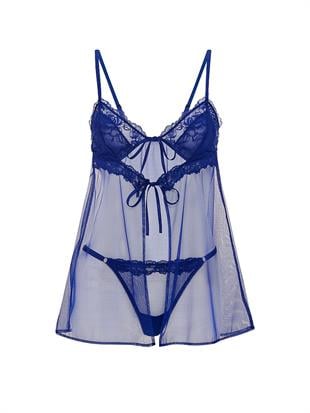 Dantelli Üçgen Babydoll Takımı