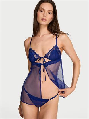 Dantelli Üçgen Babydoll Takımı