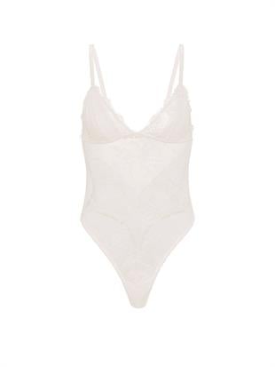 Dantelli Üçgen Bodysuit