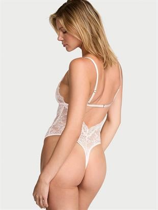 Dantelli Üçgen Bodysuit
