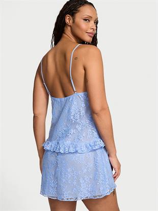 Dare to Dream Dantelli Volanlı Mini Gecelik