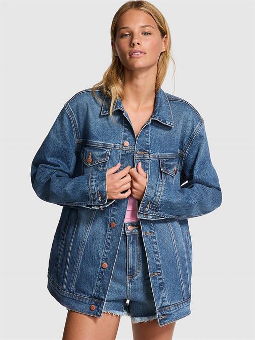 Denim by PINK Oversize Jean Ceket