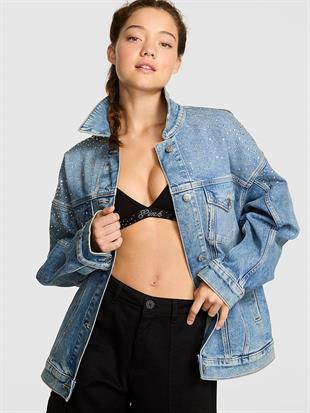 Denim by PINK Oversize Trucker Ceket