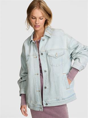 Denim by PINK Oversize Trucker Ceket