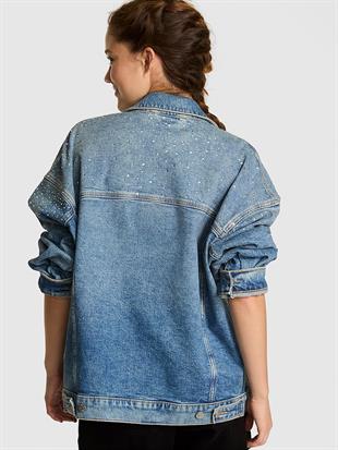 Denim by PINK Oversize Trucker Ceket