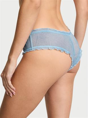 Denim Fırfırlı Cheeky Külot