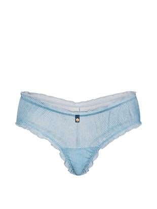 Denim Fırfırlı Cheeky Külot