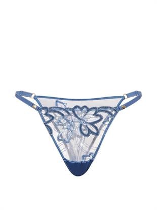 Denim İşlemeli Brazilian Külot