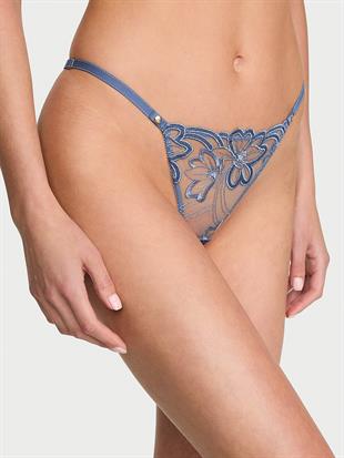 Denim İşlemeli Brazilian Külot