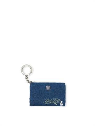 Denim Katlanabilir Fermuarlı Kartlık