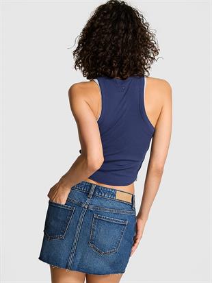 Denim Mini Etek
