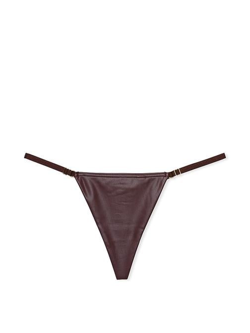 Deri Görünümlü Ayarlanabilir V-String Külot