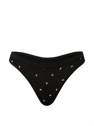 Derin Bacak Kesimli Scoop Tanga