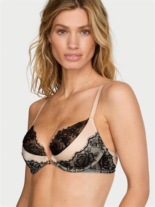 Derin Dekolteli Push-Up Sütyen