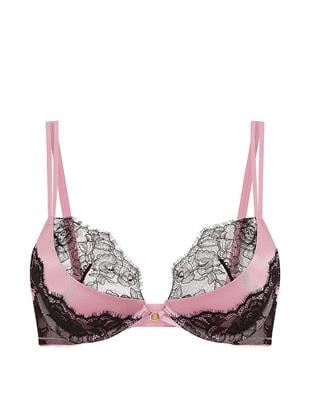 Derin Dekolteli Push-Up Sütyen