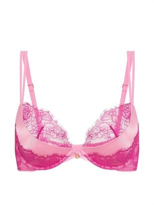 Derin Dekolteli Push-Up Sütyen