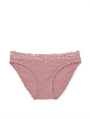 Esnek Pamuklu Dantelli Bikini Külot