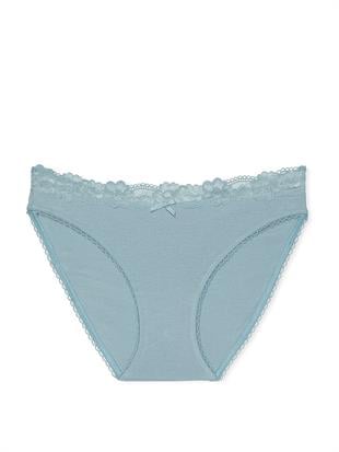 Esnek Pamuklu Dantelli Bikini Külot