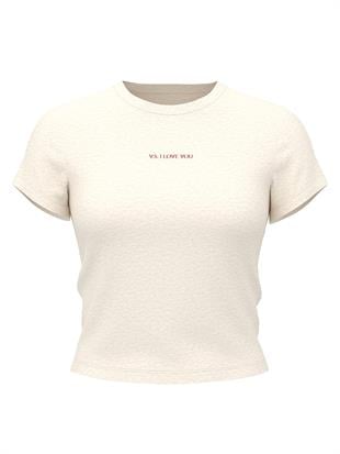 Esnek Pamuklu Dar Tişört