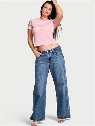 Esnek Pamuklu Dar Tişört