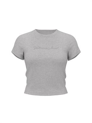 Esnek Pamuklu Dar Tişört