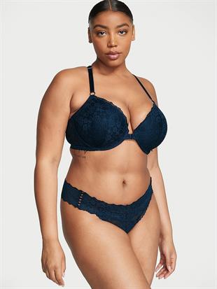 Esnek Pamuklu Derin Bacak Kesim Scoop Tanga