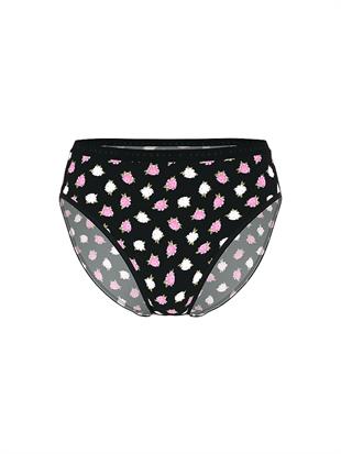 Esnek Pamuklu Derin Bacak Kesimli Brief Külot